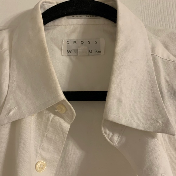 white collared button up - Picture 2 of 4